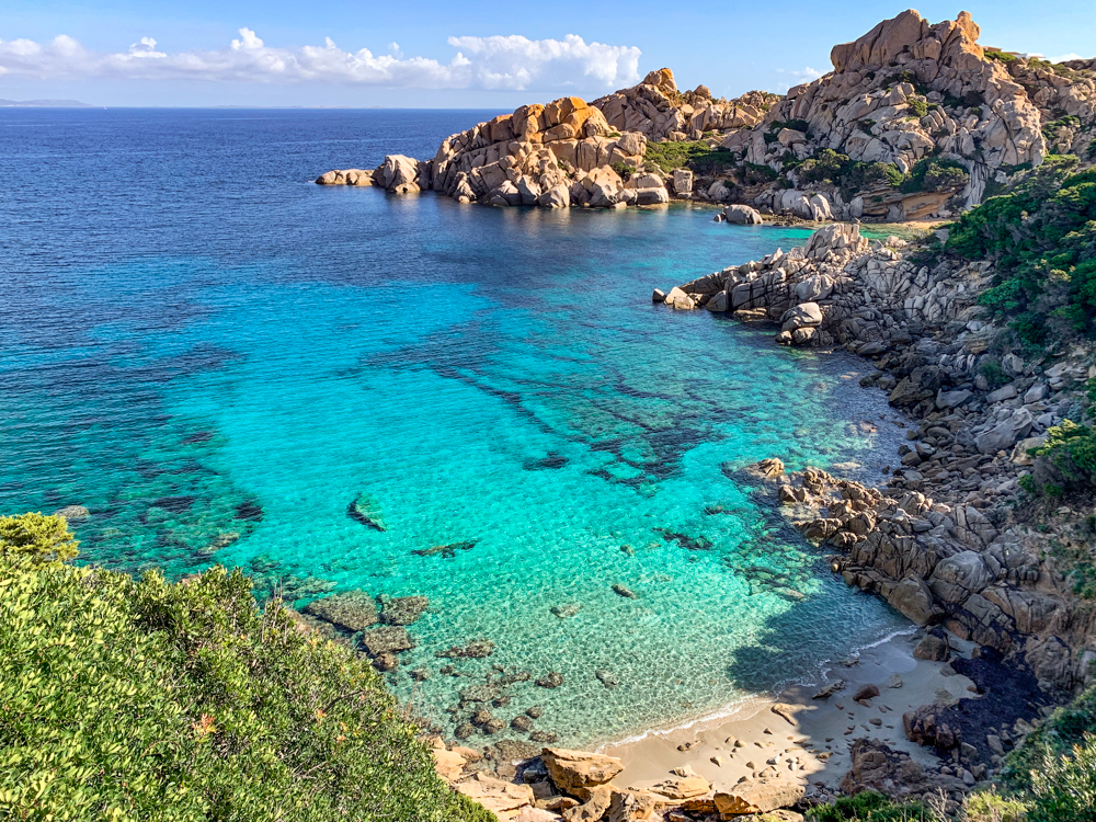 Cala Spinosa dall'imbocco del sentiero