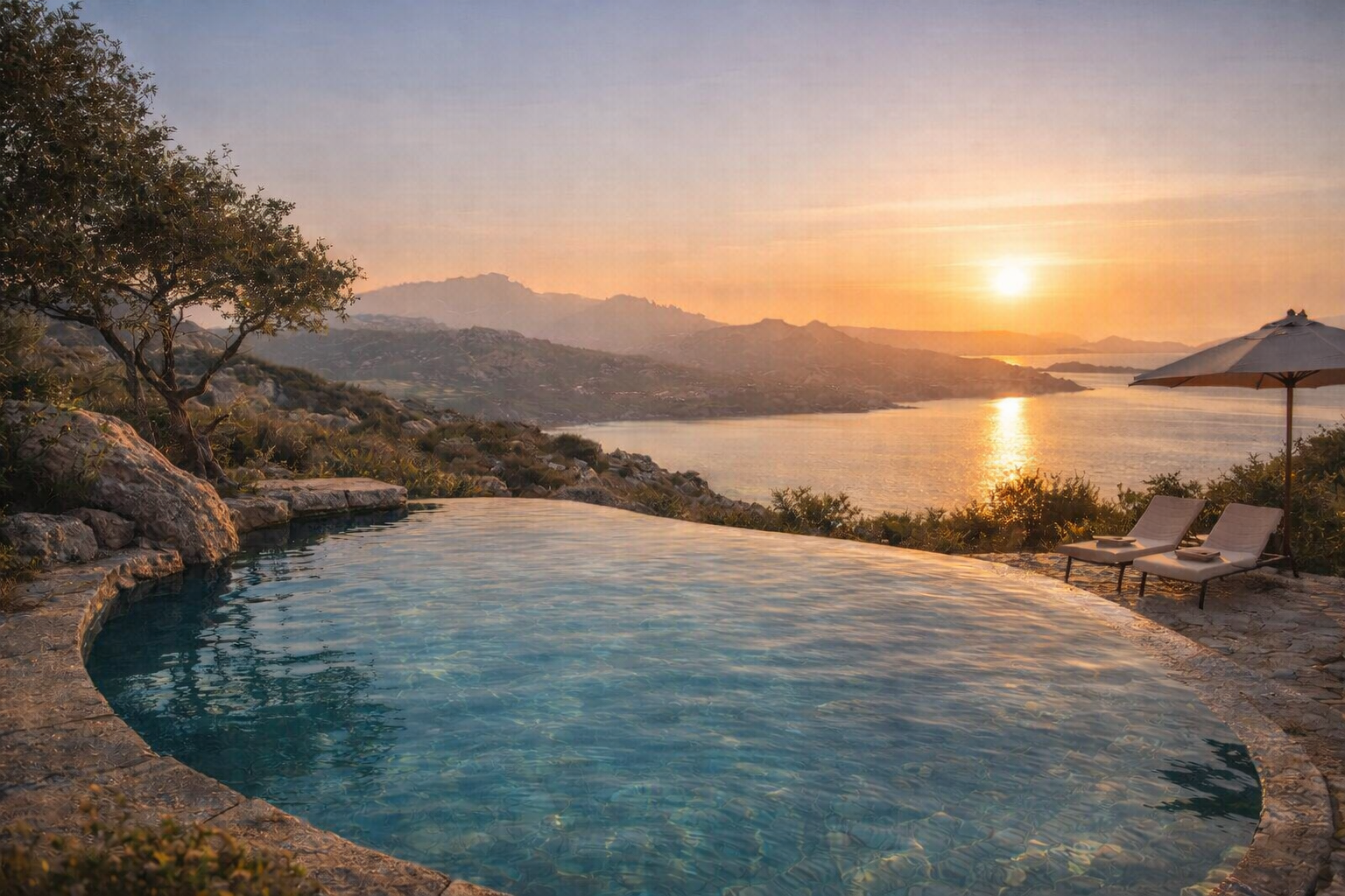 La piscina diventa parte del paesaggio | Vivere l’acqua in Sardegna